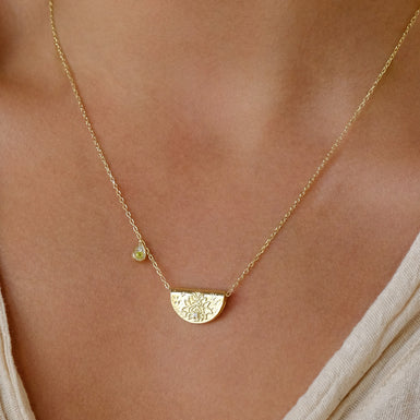 14k Solid Gold Crystal Lotus Flower Bracelet – by charlotte